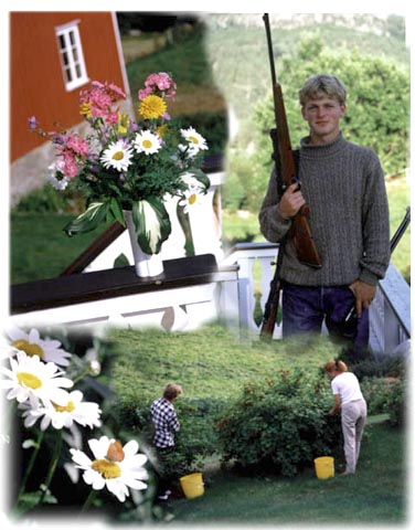 kevin, flowers, picking rips, Asan 1997